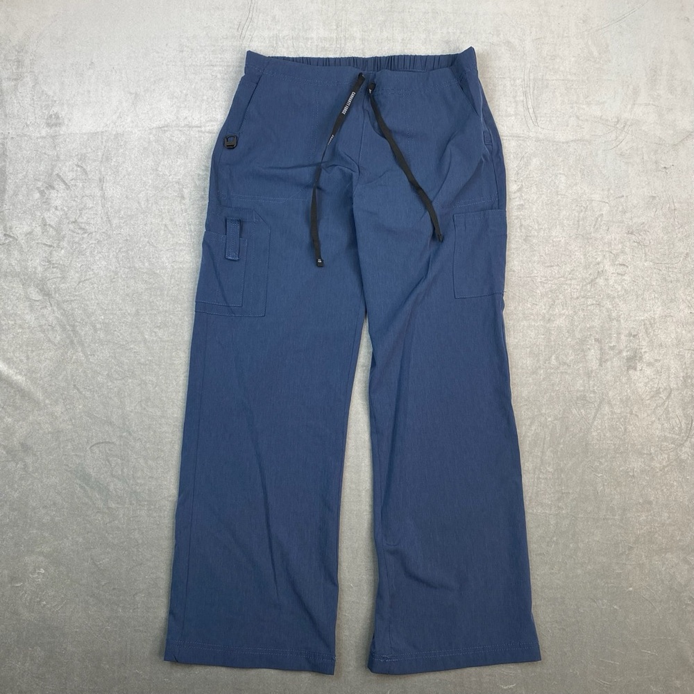 Carhartt‎ C52110 Scrub Cargo Pants Blue Medical Workwear Womens Petite M